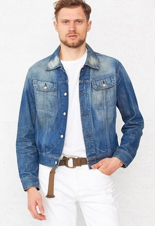 VINTAGE BLUE DESIEL DENIM JACKET