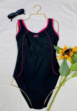 Vintage 90's Slazenger Sporty Black Swimsuit