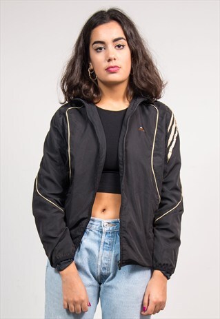 90'S VINTAGE BLACK ADIDAS TRACKSUIT JACKET