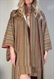 STRIPED FULL LENGTH CLASSIC KIMONO JACKET ROBE REVIVAL