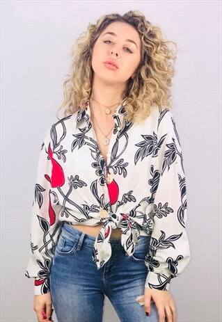 VINTAGE OVERSIZED PATTERN SHIRT