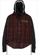 Vintage 90's Harley Davidson Shirt Hooded Button Up