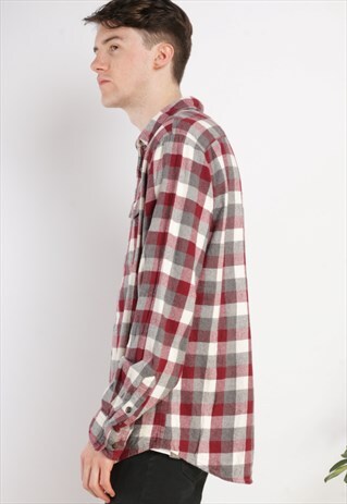 VINTAGE CHECK FLANNEL SHIRT Z430