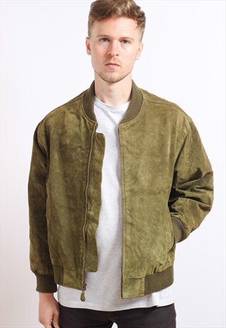 VINTAGE SUEDE BOMBER JACKET