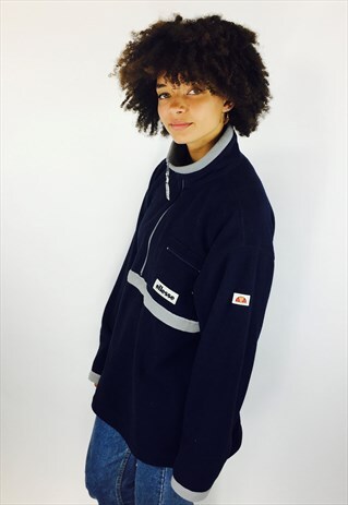 VINTAGE ELLESSE CHUNKY TEDDY BEAR FLEECE JACKET