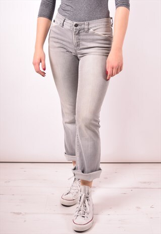 CALVIN KLEIN WOMENS VINTAGE JEANS W27 L27 GREY 90S