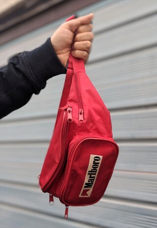 RARE 90S RED MARLBORO FESTIVAL WAIST BUM BAG