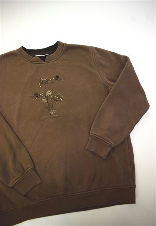 VINTAGE 90S NORTHERN REFLECTIONS BROWN JUMPER