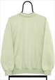 VINTAGE BIRDS GRAPHIC GREEN SWEATSHIRT WOMENS