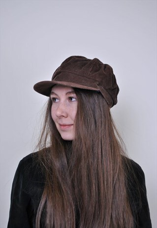 BROWN CORDUROY CAP