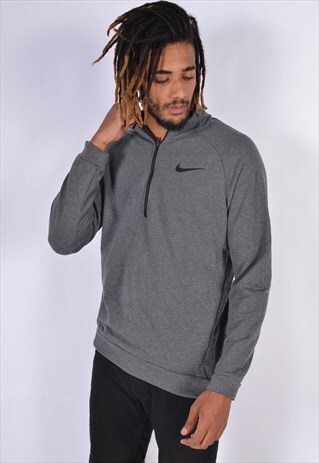 VINTAGE NIKE 1/4 ZIP SWEATSHIRT GREY