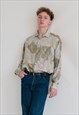 VINTAGE 90S LONG SLEEVE BUTTON UP MEN SHIRT WITH STAMP XL