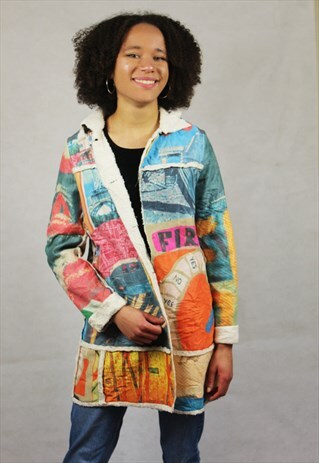 RETRO / 80'S / PATTERNED COAT