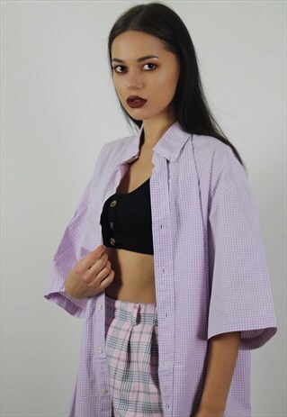 VINTAGE PINK RALPH LAUREN CHECK SHIRT