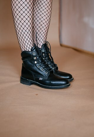 VINTAGE 90S GRUNGE ANKLE BOOTS