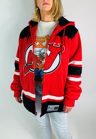 G111 CARL BANKS NHL NEW JERSEY DEVILS JACKET