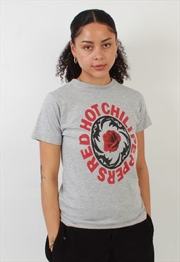 Vintage red hot chilli peppers grey graphic t shirt