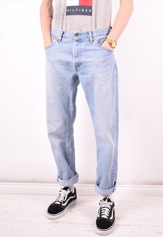 LEVI'S 521 MENS VINTAGE JEANS W33 L30 BLUE 90S