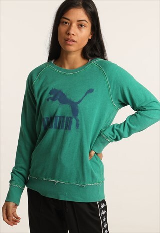 VINTAGE PUMA PRINT LOGO SWEATSHIRT