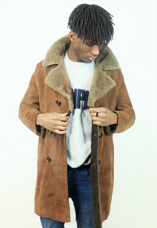 VINTAGE SUEDE BROWN COAT