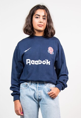 VINTAGE 90'S BLUE REEBOK SWEATSHIRT SWEATER