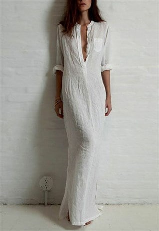 WHITE COTTON DRESS