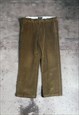 MENS Y2K BROWN CORDUROY TROUSERS