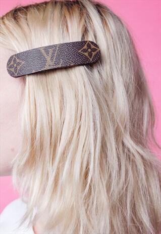 UP-CYCLED LOUIS VUITTON MONOGRAM FRENCH BARRETTE CLIP
