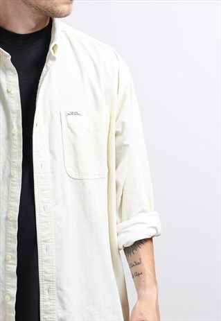 VINTAGE RALPH LAUREN CHAPS CORDUROY SHIRT CREAM