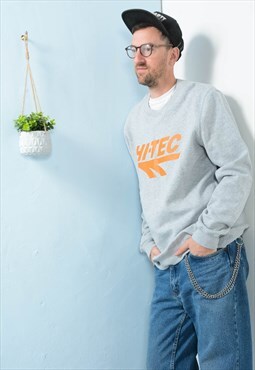 Vintage 00s Hi-Tec Sweatshirt Grey Unisex Size L 