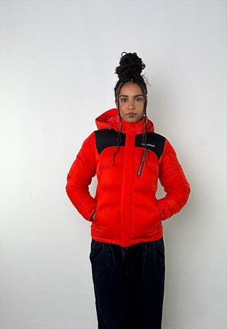 Orange y2ks Mont Bell  Puffer Jacket Coat
