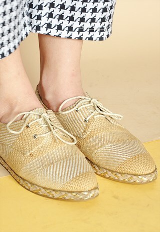 90S CANVAS OXFORD SHOES