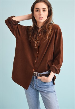 90'S RETRO MINIMALIST OVERSIZED DADS SHIRT TOP