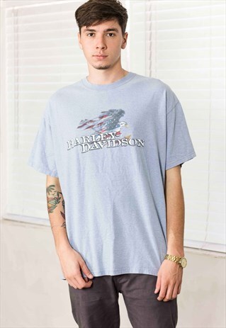 VINTAGE HARLEY-DAVIDSON T-SHIRT LOGO 90S XL 8.7