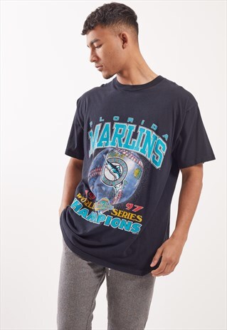 VINTAGE FLORIDA MARLINS GRAPHIC PRINT T-SHIRT