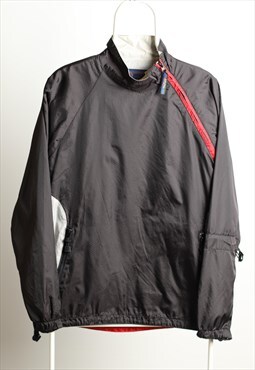 Vintage Penfield Shell Shoulder Zip Jacket Black Grey
