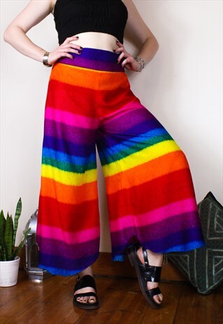 FAIRTRADE FESTIVAL RAINBOW PALAZZO TROUSERS / PANTS