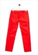 LANDS END CORD PANT SKINNY FIT RED