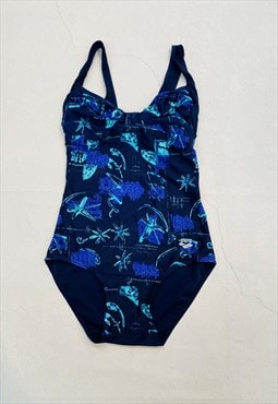 Vintage Floral swimsuit size small 