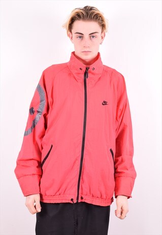 NIKE MENS VINTAGE JACKET XL RED 90'S