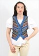 ST MICHAEL VINTAGE WAISTCOAT IN BOHO FESTIVAL STYLE VEST