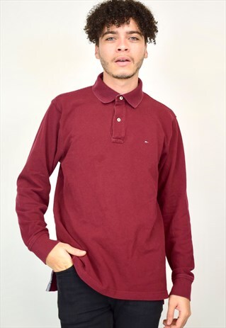 VINTAGE 90'S TOMMY HILFIGER LONG SLEEVE POLO SHIRT