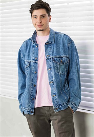 VINTAGE LEVI'S DENIM JACKET 90S L 39.6