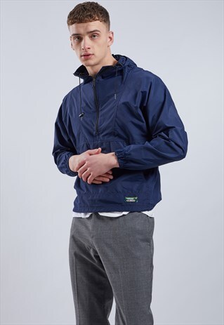 VINTAGE 1/4 ZIP WINDBREAKER JACKET