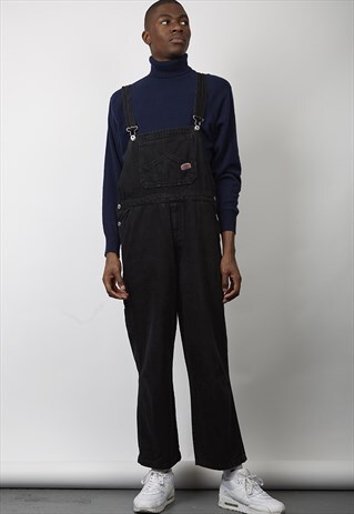 VINTAGE 80'S GENERAL COMPANY BLACK DUNGAREES