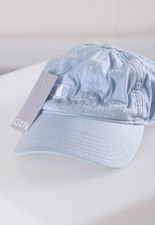 Vintage Champion Cap in Blue Summer Gym Baseball Hat