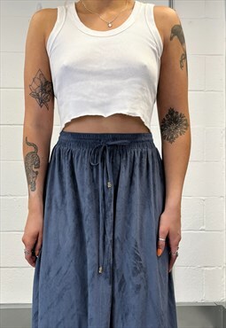 90s Blue Maxi Skirt