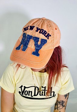 Cute 00s Y2K USA New York Embroidered Hat Cap