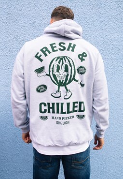 Fresh and Chilled Men's Watermelon Hoodie