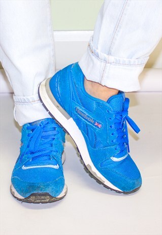 RETRO BLUE SUEDE REEBOK TRAINERS